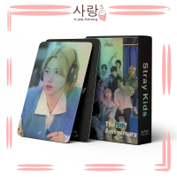 55pcs Stray Kids《5TH ANNIVERSARY》Black Group LOMO Cards Set Collection Kpop