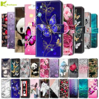 Leather Flip Case on For Coque Samsung Galaxy S7 S8 S9 S10 S20 S21 Plus S20 FE S21 Ultra 5G Luxury Stand Phone Wallet Cover Etui