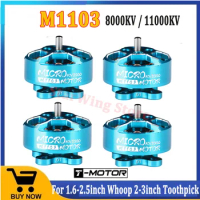 T-MOTOR Micro M1103 KV8000 KV11000 2-3S Small Brushless Motor Suitable For 1.6-2.5 inch Whoop 2-3 inch Toothpick