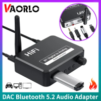 DAC Digital to Analog Converter Toslink Optical Fiber Coaxial Signal To 3.5MM AUX RCA Amplifier Decoder Bluetooth Audio Receiver
