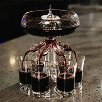 6 Shot Glass Dispenser Wine Whisky Beer Wine Liquor Dispenser Party Games Drinking Tools Glass Dispenser Bar Accessories