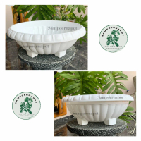 Pot bunga tanaman plastik bonsai lovenia PBL 1037 PUTIH 36cm - LOVENIA