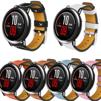 50pcs Watchband For Huami Amazfit Bip Youth Replacement Leather Classic Watch Strap For Xiaomi Huami Amazfit Sport Smart Watch