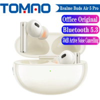 Original Realme Buds Air 5 Pro Wireless Bluetooth 5.3 Earphone 40ms game low latency 50dB Active Noise Cancelling IPX5 Headphone