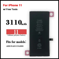 New Replacement Battery for Apple IPhone 11 Mobile Phone A2221 A2111 A2223 Batteries + Tools