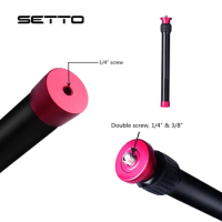 SETTO Tripod Extension Tube 26mm-44mm for Gitzo Manfrotto Marsace Leofoto Portable Table Tripod with 1/4 -3/8 Conversion Screw