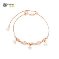 UBS Gold Gelang Emas - Kgv7605 - 17k Adj 19cm-Rose Gold