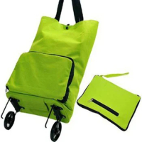 Shopping Trolley Bag Portable Folable Tote bag Shopping Cart Grocery Bags with Wheels Rolling Grocery Cart Shopping Organizer