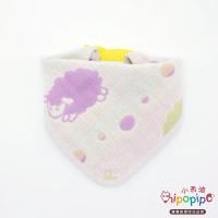 【hipopipo 小西波】和彩五層紗有機棉多功能口水巾(三角口水巾)