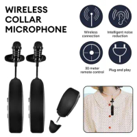 2.4G Wireless Lavalier Microphone Smart Noise Reduction Lapel Microphones Teaching Interview Speech Type-C Lightning 3.5MM Mic