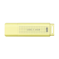 【TCELL 冠元】3入組-USB2.0 64GB 文具風隨身碟-奶油色