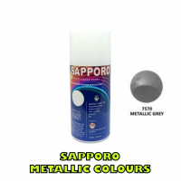 SAPPORO 7570 METALLIC GREY CAT SEMPROT SPRAY PAINT PILOK SAPORO ABU