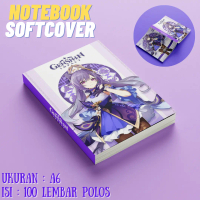 Notebook /buku catatan / buku tulis soft cover genshin Impact keqing