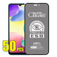 50pcs ESD Privacy Ceramics Film Matte Screen Protector Anti Spy For Xiaomi Redmi 13C 12 12C 12R 10 10A 10C 9 9A 9C 9T K60 Pro