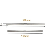 Titanium S-TYPE flat Handle Bar 25.4mm for Dahon/ for Brompton/ for Birdy-Ti