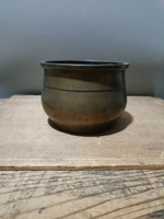 日本回流銅器古董清代民國老銅香爐，明治大正時期銅爐，皮殼一流