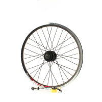 Folding Bike Rear Wheel, Bicycle Wheel, Back 406 Ball Bearing, Disc Brake, V Brake Cassette Hub, Screwed Hub, 20 Inch
