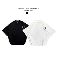 BT One Retro - Boxy Fit Tshirt Heavyweightcotton combed 16s 240 gsm Beddytear unfinished xply putih 