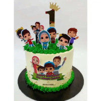 OMAR DAN HANA CAKE TOPPER (FREE ADD NAME)