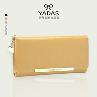YADAS Dompet Lipat Panjang Wanita Korean Style 3 Ruang Ginger Yellow