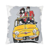 Arsene Lupin The Third Jigen Goemon Modern Pillow Cover Living Room Decoration Fujiko Mine Inspector