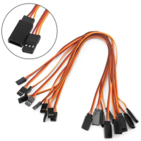 10Pcs 100/150 / 200 / 300 / 500/1000mm Servo Extension Lead Wire Cable for RC Futaba JR Male To Female 30cm