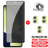 3D Privacy Screen Protectors For OnePlus Nord CE 3 Lite Anti-spy Protective Glass For OnePlus Nord CE 3 Lite Camera Film