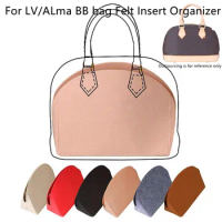 Felt Insert Bag Cosmetic Organizer Insert For ALma BB Shell bag,Makeup Bags Inner Pouch Fit Luxury Handbags for Women