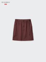 UNIQLO JWA JW ANDRESON Rok Mini Skirt wanita cokelat ungu M