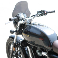 【Supamoto】通用擋風鏡—A(風鏡/復古/整流罩/圓燈/大燈/街車/檔車/CB350/機車改裝)