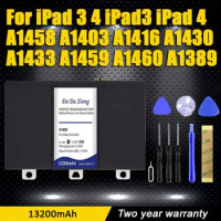 13200mAh Bateria For iPad 3 4 iPad3 iPad 4 A1458 A1403 A1416 A1430 A1433 A1459 A1460 A1389 Send Accompanying Tool