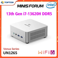 MINISFORUM NPB6 13th Gen Intel Gaming Mini PC i7 13620H 12650H Windows 11 DDR5 NVMe Mini PC Gamer Computer NUC WiFi6
