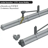 Eduard EDU672281 1/72 P-51B/C bazooka rocket launcher For ARMA HOBBY 70038/70039