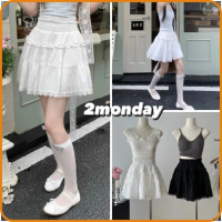 [Video/ Sẵn] Chân Váy Xoè Cạp Chun 3 Tầng Viền Ren Có Quần Trong Siêu Xinh CV01COD VN