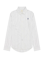 เสื้อเชิ้ตผู้หญิง Embroidery Oxford Shirt (Classic Man) สีขาว