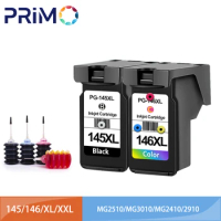 Remanufactured PG145 CL146 XXL 145XL 146XL Refillable Ink Cartridge PG-145 CL-146 for Canon pixma MG2410 MG2510 MG3010 TS3110