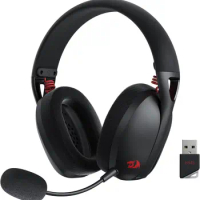 Redragon H848 Headset Bluetooth Wireless Gaming Lightweight 7.1 Surround Sound 40MM Drivers Detachab