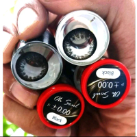 คอนแทคเลนส์ บิ๊กอาย รุ่น Oh soul สีดำ Black มีค่าสายตา (0.00)-(-7.00)