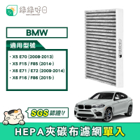 【綠綠好日】BMW X5 E70/F15/F85 X6 E71/E72/F16/F86(汽車冷氣HEPA濾網 GBW002)