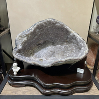 Sweet Heart 田芯開運精選 特殊雪景 大型軟糖晶 異象晶洞15.8kg 洞型美 擺放大方 盆型晶洞 現貨
