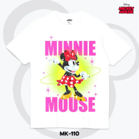 Power 7 Shop เสื้อยืดการ์ตูน มิกกี้เมาส์ คอลเลคชั่น\Disney 100\" สไตล์ Crystal Puzzle ลิขสิทธ์แท้ DI