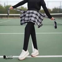 HITJAB - Celana Legging Rok Flanel Yoga Zumba Running Jogging 2-0006 LR FLANEL JUMBO H