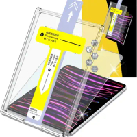 For iPad mini 6 Air 2 7 8 9 10th 11 Pro 2th 5th 6th 7th 8th Tempered Glass Screen Protector Easy Install Auto-Dust Removal Kit