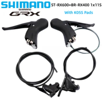 SHIMANO GRX ST-RX600 BR-RX400 1x11S 2x11S Hydraulic Disc Brake DUAL CONTROL LEVER Brake Caliper For Gravel Road Brake Groupset