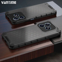 เคสโทรศัพท์รังผึ้ง Vantime สำหรับ Realme C63, C61, C65s 4G, กันกระแทก, เคสหลังแบบแข็งโปร่งแสง