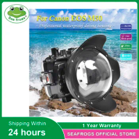 Seafrogs IPX8 40meter Waterproof Diving Camera Housing With Dome Port For Canon EOS M50 22MM18-55mm15-45mm Lens
