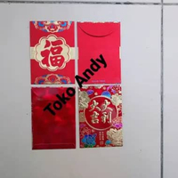 Angpao Fu Kecil (Motif Tulisan MANDARIN--angpao imlek sincia)