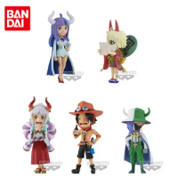 Bandai Original ONE PIECE WCF WANO Country Vol.2 Ace Anime Action Figures Toys for Boys Girls Kids Gift