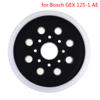 Pad sandaran cangkuk dan gelung, 5 inci, 125mm, pad pengamplasan untuk GEX 125-1 AE