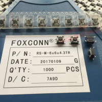 Imported Foxconn FOXCONN Tact Switch 6*6*4.3 Patch 4 Foot Small Touch Fretting